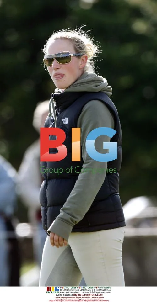 Zara Phillips takes a tumble at horse competition