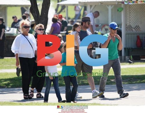 Hugh Jackman and family at Bronte Beach
