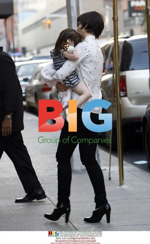 Actress Katie Holmes with daughter Suri