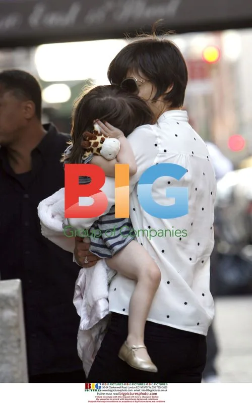 Katie Holmes and daughter Suri in NYC