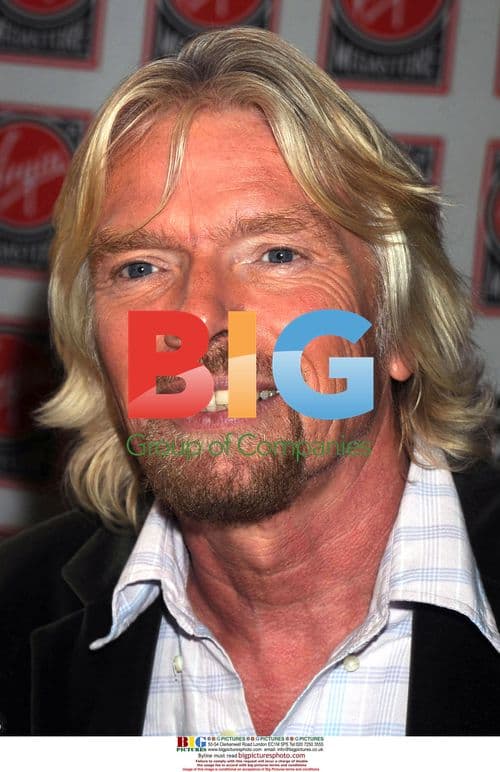 Sir Richard Branson signs book at Virgin MegaStore
