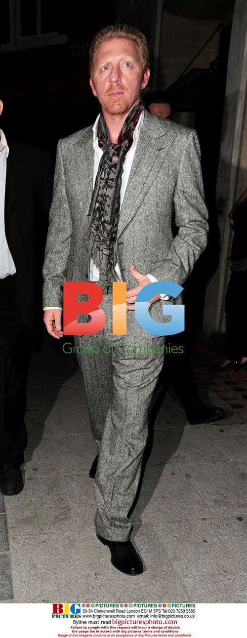 Boris Becker and girlfriend leave London club