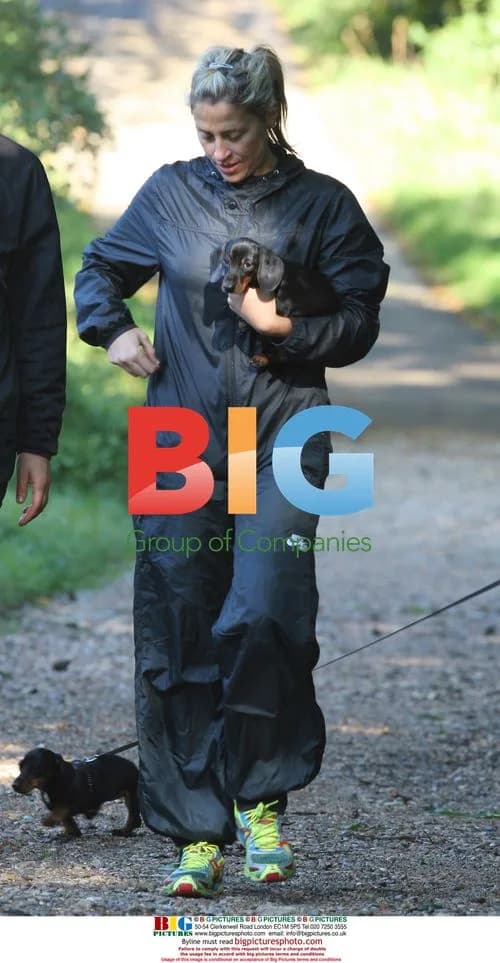 Liam Gallagher and friends out with dogs