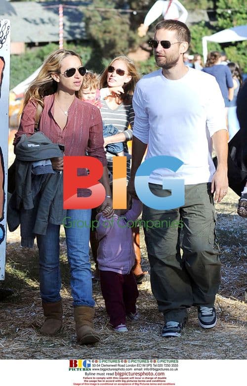 Tobey Maguire at Mr. Bones Pumpkin Patch