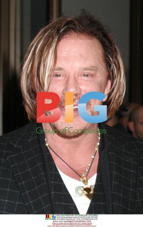 Mickey Rourke at Wrestler premiere