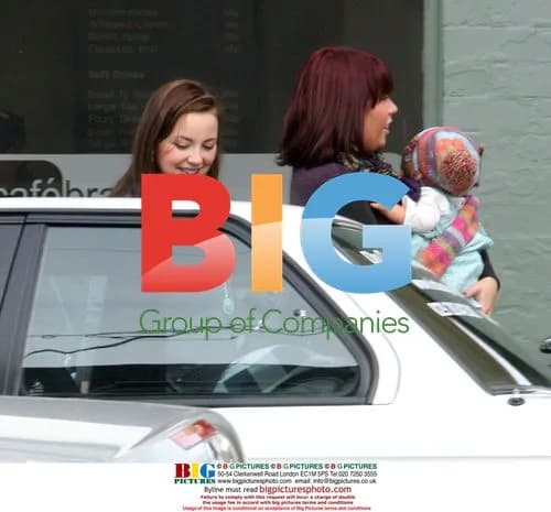Charlotte Church with Daughter in Cardiff