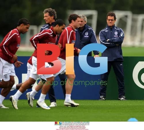 Fabio Capello Manages England Training