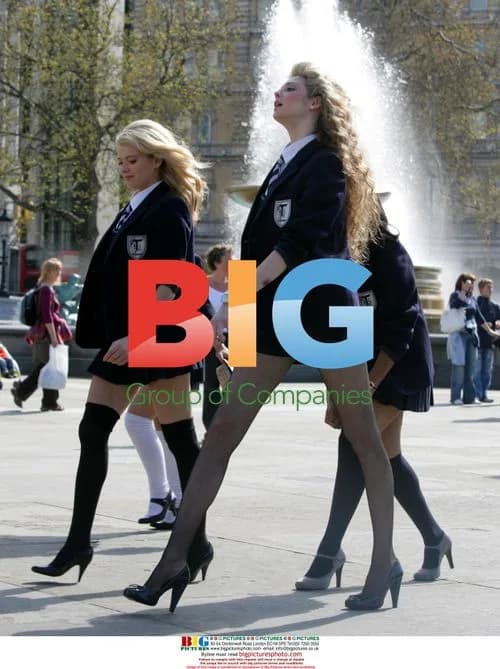 Gemma Arterton and Tamsin Egerton on St. Trinian"s set