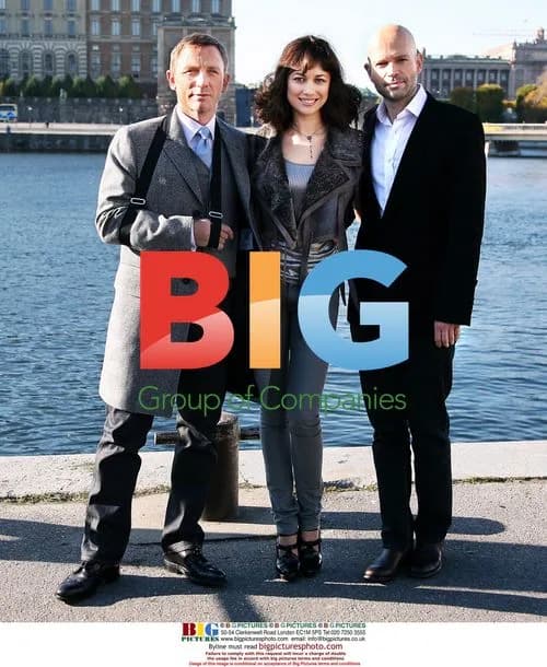 Daniel Craig, Olga Kurylenko and Marc Forster at Quantum of Solace Promotion