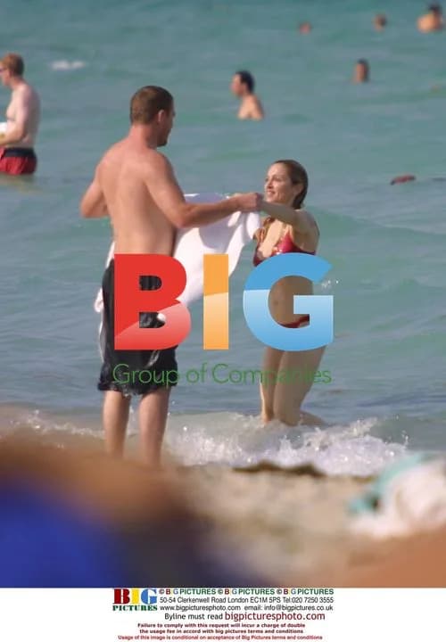 Madonna and Guy Richie at the Beach in Miami