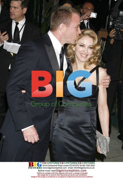 Madonna and Guy Ritchie at 2007 Vanity Fair Oscar Party