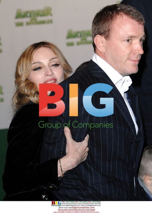 Madonna and Guy Ritchie at "Arthur And The Invisibles" premiere