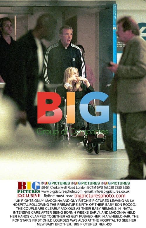 Madonna and Guy Ritchie leave hospital with newborn