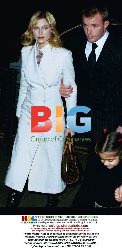 Madonna, Guy and Daughter Lourdes at Testino Exhibit