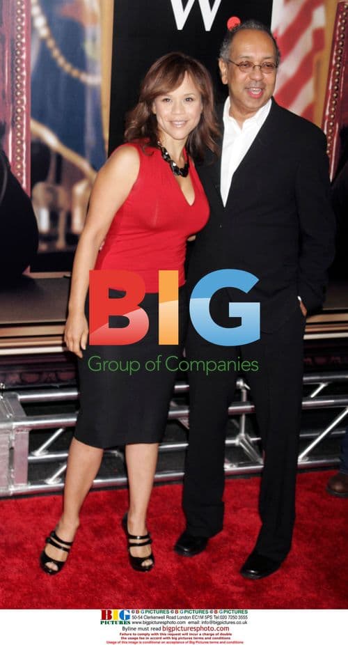 Rosie Perez and George C. Wolfe at 'W' Premiere