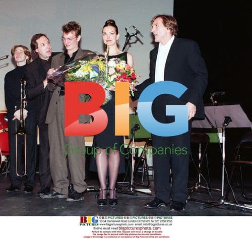 Guillaume Depardieu, Gerard Depardieu, and Carole Bouquet