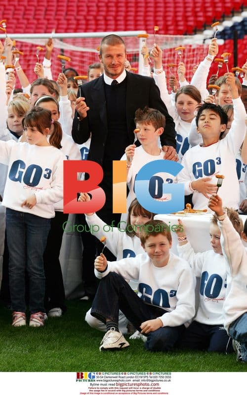 David Beckham at GO3 Launch, Wembley Stadium