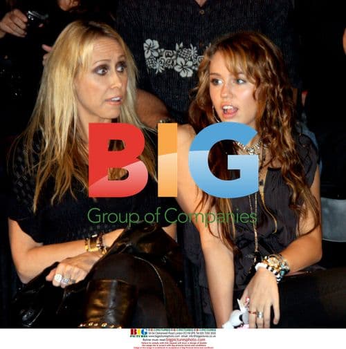 Miley Cyrus at Christian Audigier Fashion Show