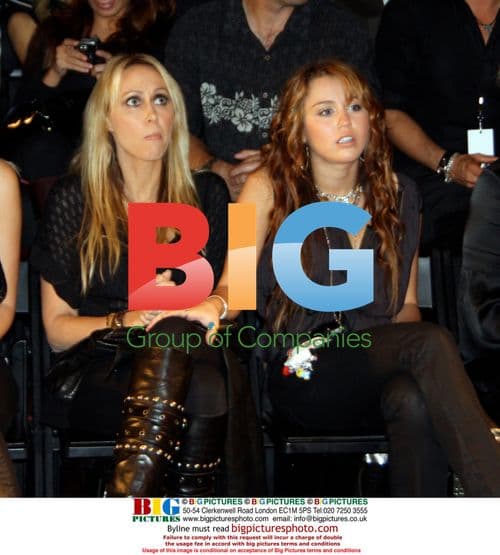 Miley Cyrus at Christian Audigier Fashion Show