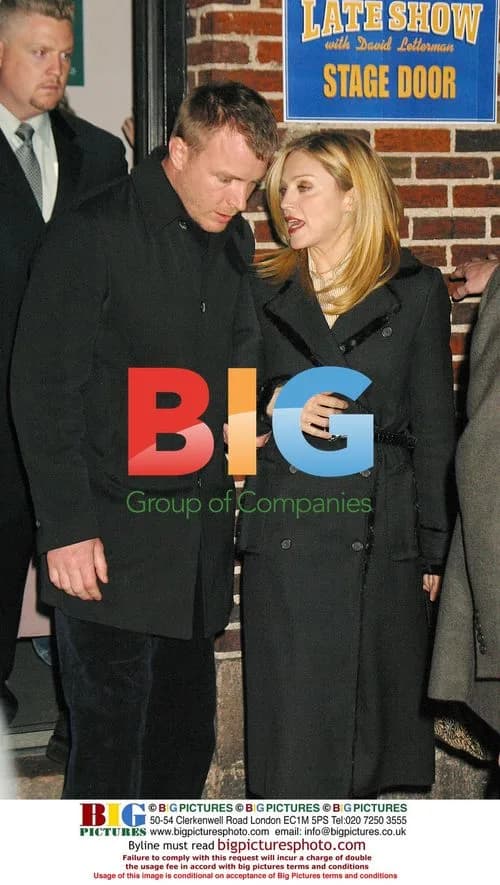 Madonna and Guy Ritchie Arrive at David Letterman Show