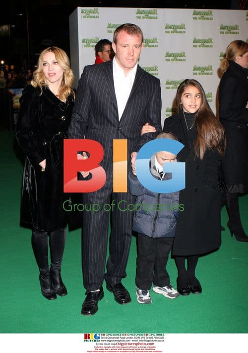 Madonna, Guy Ritchie and children at 'Arthur' premiere