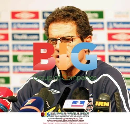 Fabio Capello at England FA press conference