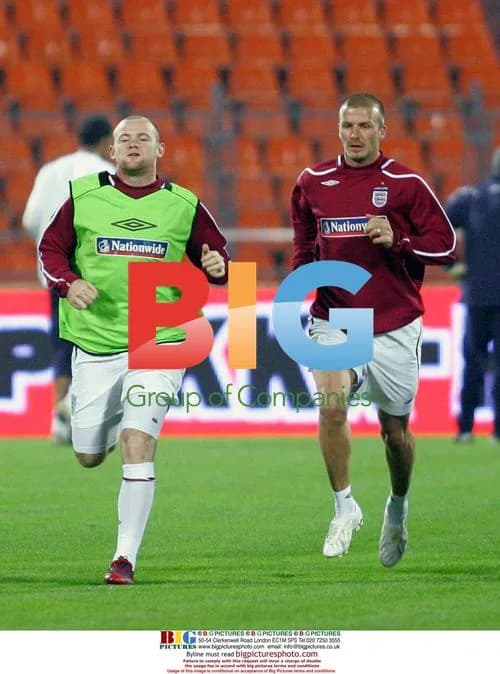 Beckham and Rooney at England FA press conference