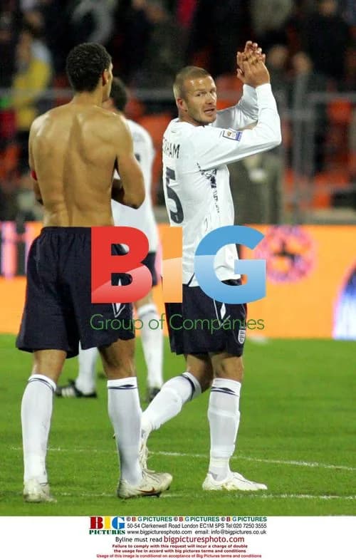 England celebrate World Cup qualifying win