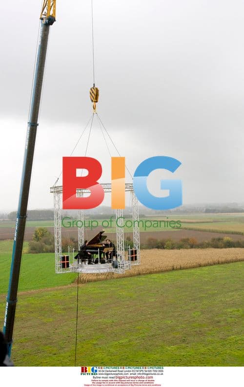 Couple's Marriage in the Sky Wedding