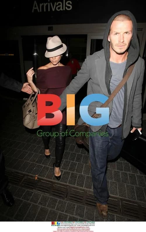 Beckhams Arrive at LAX Airport