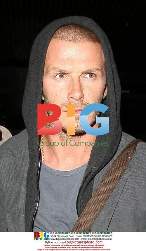 Beckhams Arrive at LAX Airport in LA