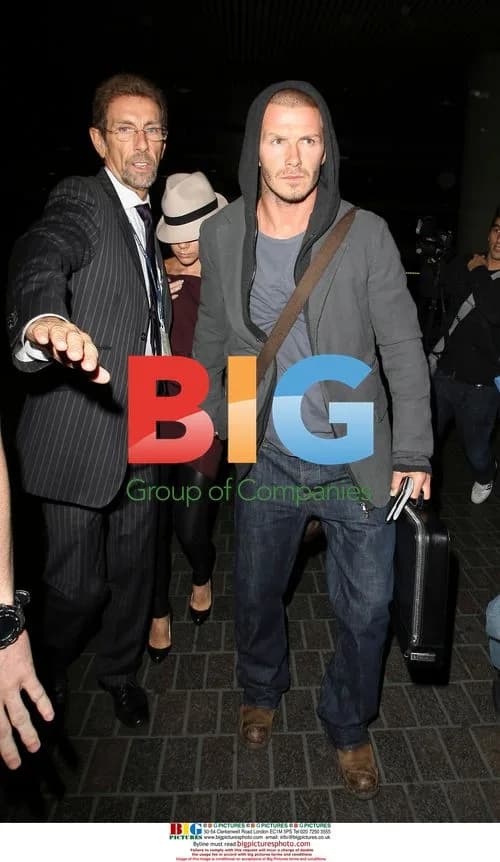 Beckhams Arrive at LAX Airport