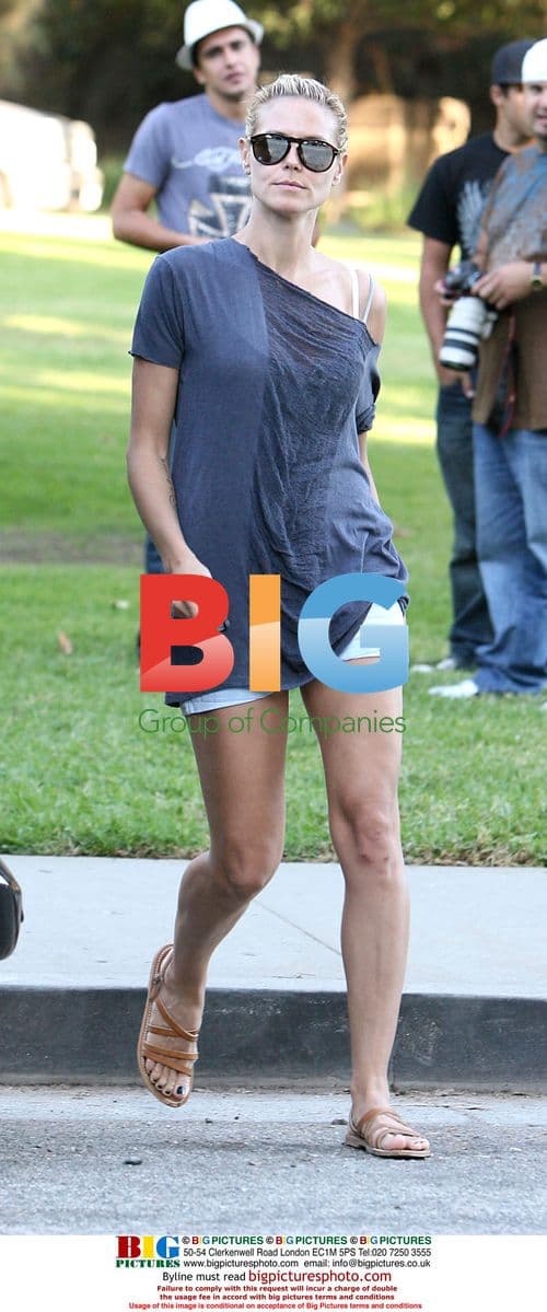 Heidi Klum and Kids Enjoy Park in Beverly Hills