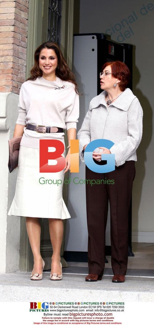 Queen Rania and Princess Noor in Spain