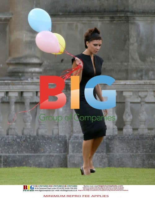 Victoria and David Beckham filming DVB Clothes Range