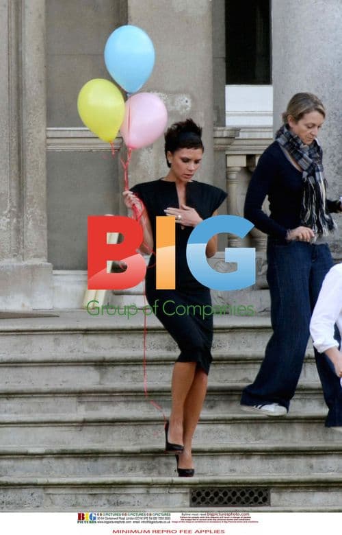 Victoria and David Beckham Filming DVB Clothes Range