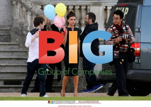 Victoria and David Beckham filming DVB Clothes Range