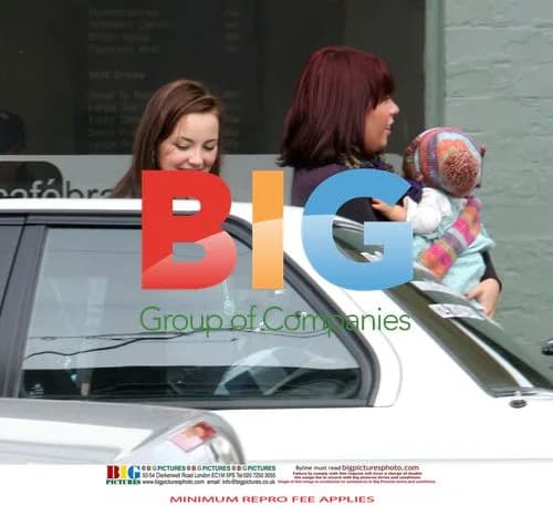 Pregnant Charlotte Church in Cardiff
