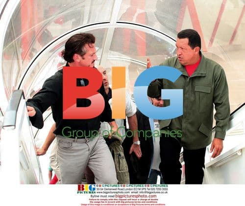 Chavez and Sean Penn in Cumana, Venezuela