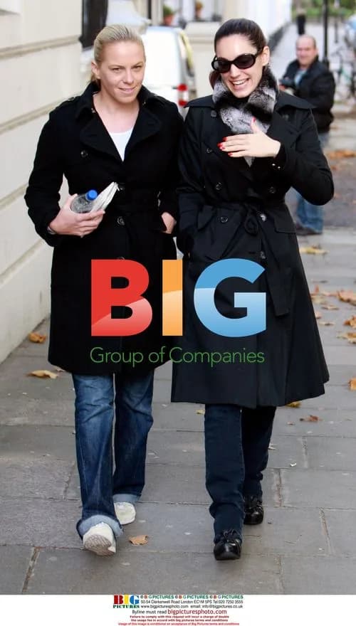 Kelly Brook Walks in London with Friend
