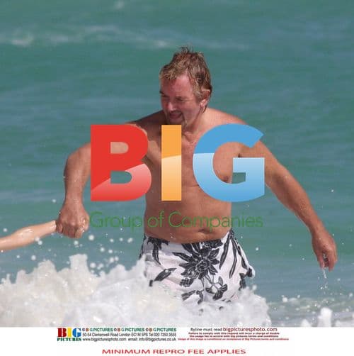 Noel Edmonds and Liz Davis on Beach