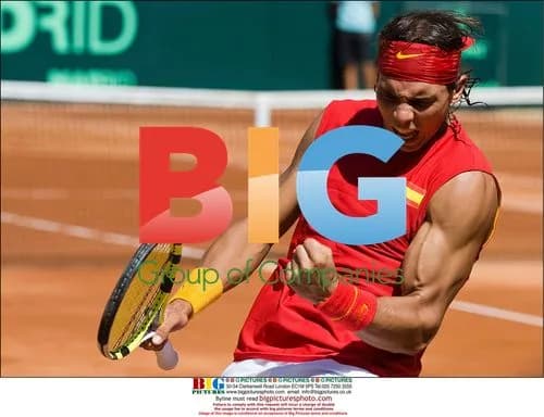 Rafael Nadal at Davis Cup semi-final in Madrid
