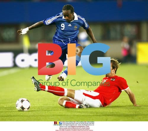 Sidney Govou at Austria vs France World Cup Qualifier