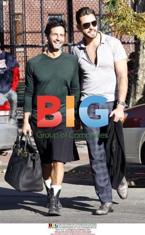 Designer Marc Jacobs and Lorenzo Martone in Soho, NYC