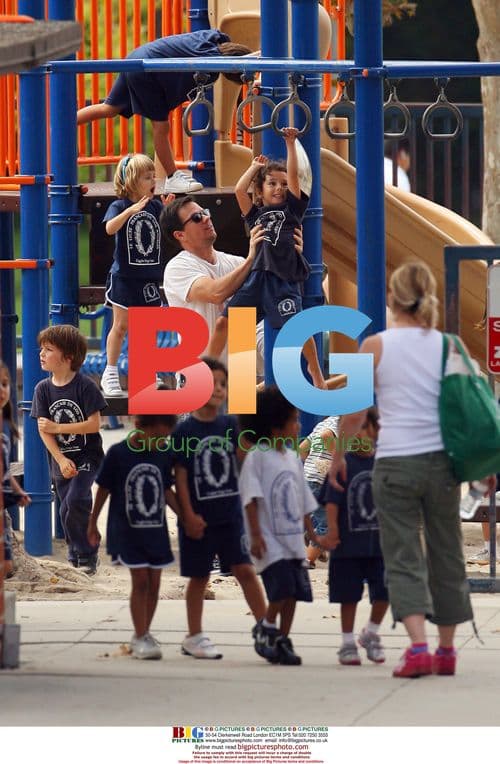 Mark Wahlberg Spends Time with Family at Park