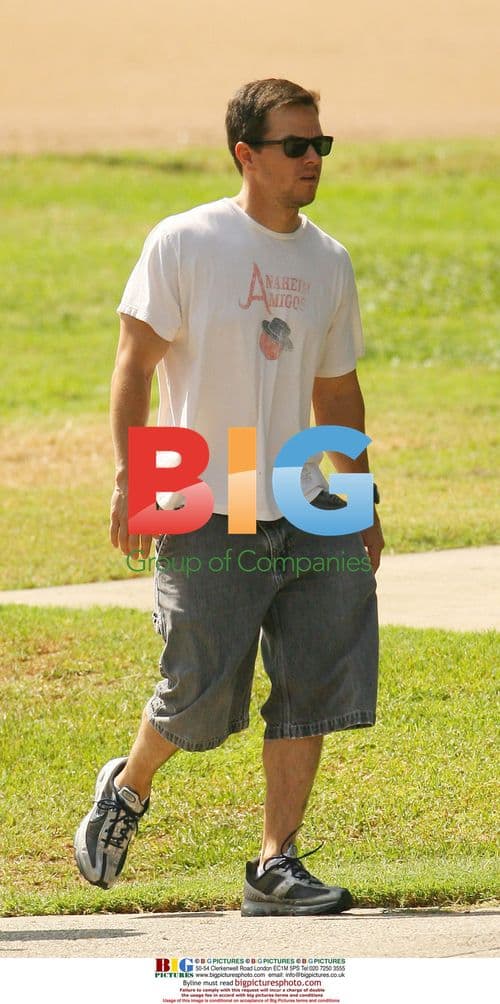 Mark Wahlberg with family at park