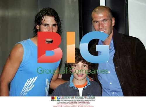 Rafael Nadal and Zinedine Zidane Pose at Madrid Masters