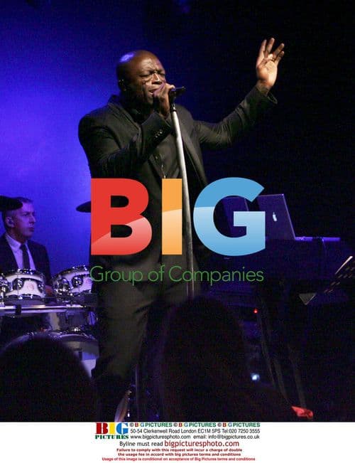 Singer Seal performs at Ronnie Scotts in London