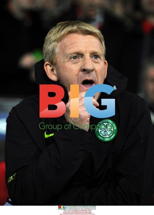 Gordon Strachan at Manchester United vs Celtic Champions League