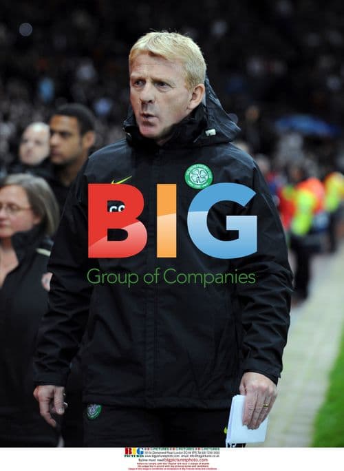 Gordon Strachan at Manchester United v Celtic